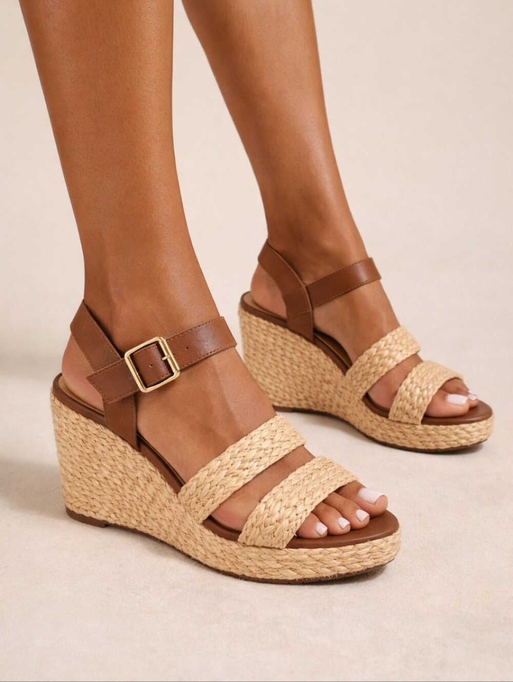 BC Born In California Platform Wedge Sandals NEW 8.5